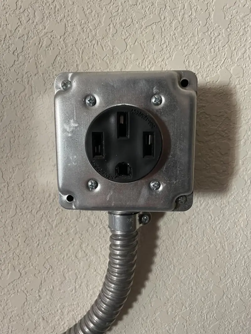 NEMA 14-50 outlet installed for Smart Home Electrical in Madison Heights